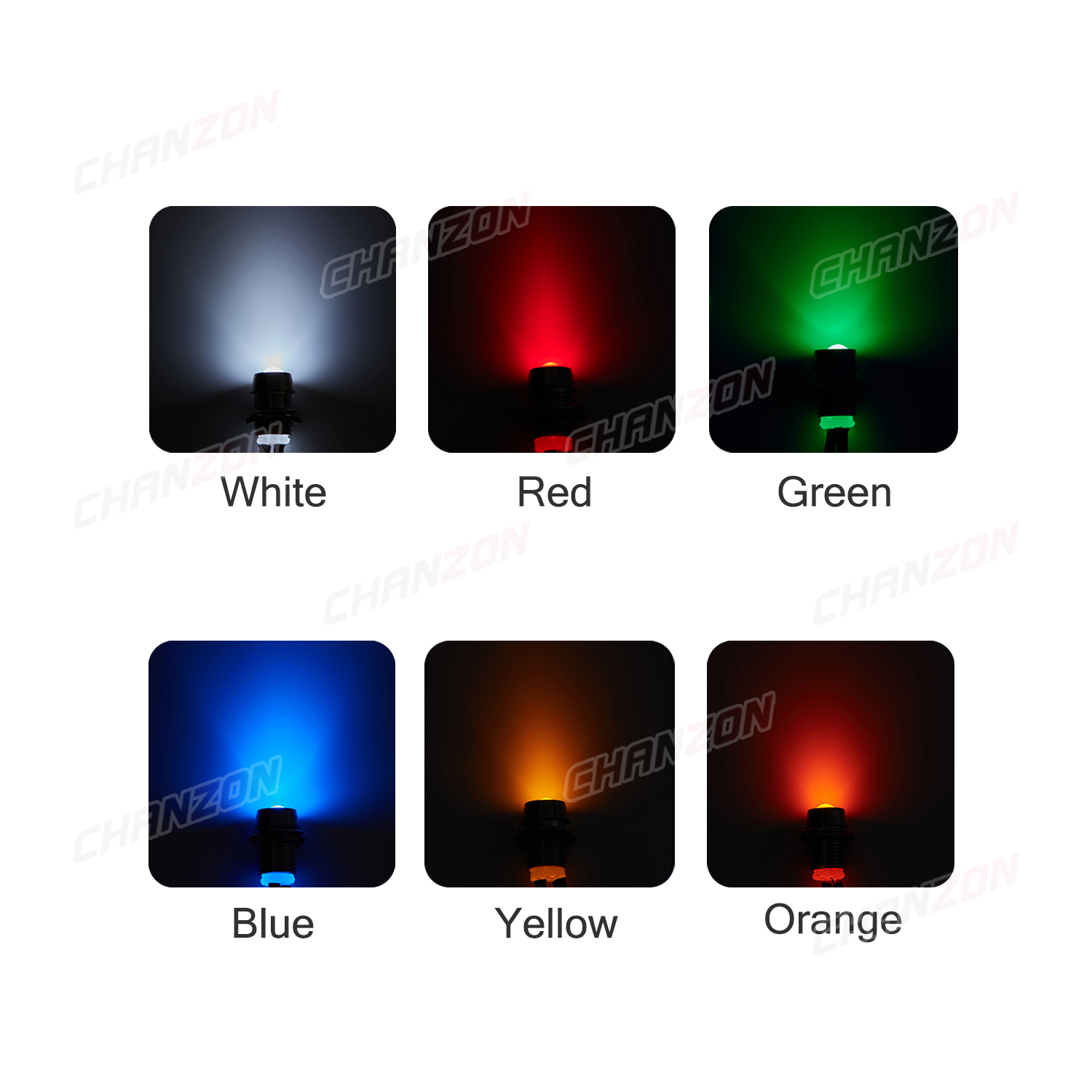 12V LED 8mm Indicator White Re - Signal Panel Orange ulasan dan harga