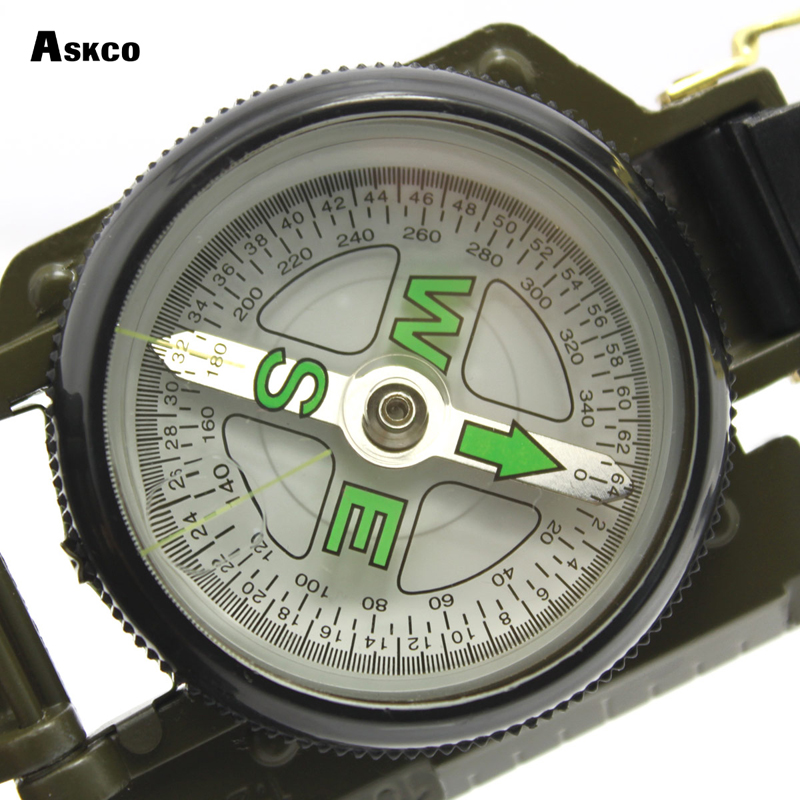 Aluminum Alloy Portable Army G - Compass Lensatic ulasan dan harga