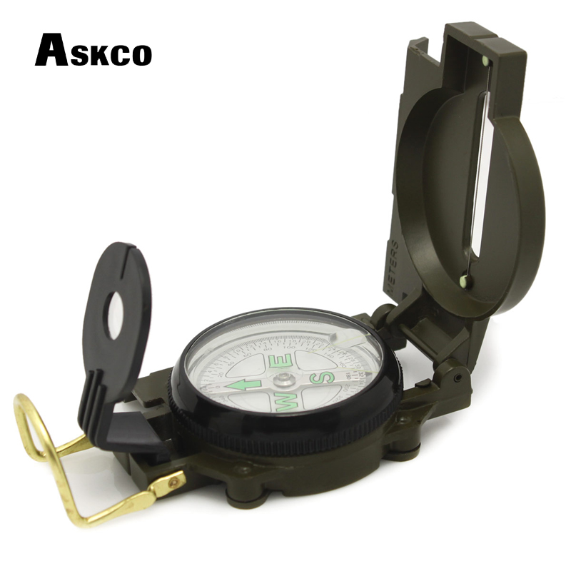 Aluminum Alloy Portable Army G - Compass Lensatic ulasan dan harga