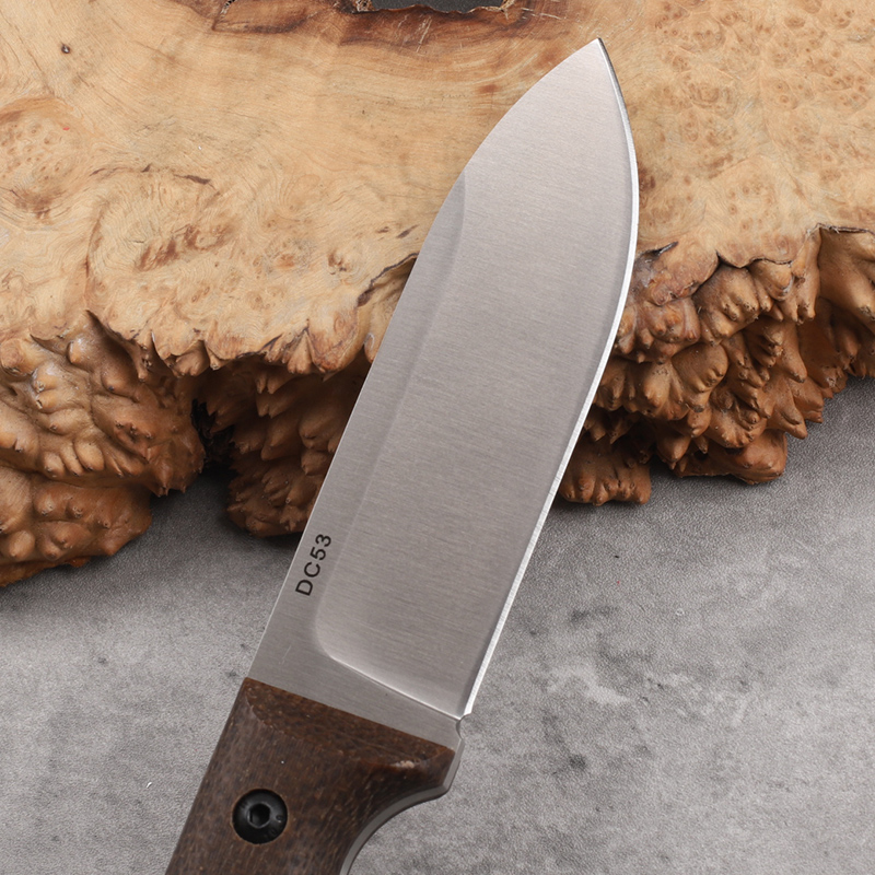 DC53 integrated steel linen ha - Bushcraft Knife Fixed ulasan dan harga